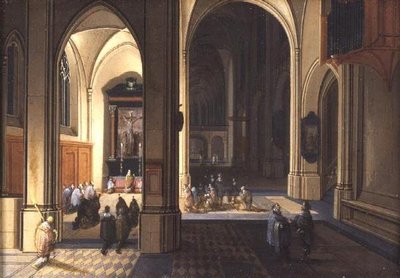 Interior of a Gothic Church by Pieter the Elder Neeffs